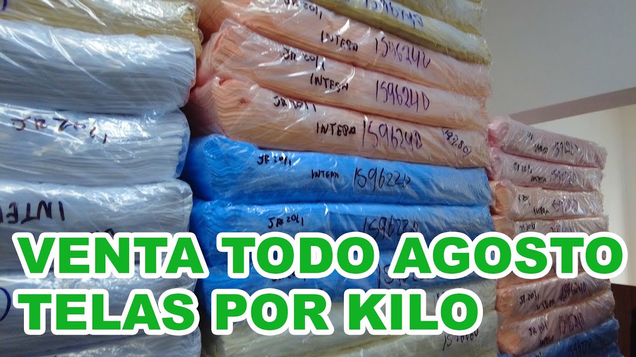 VENTA DE TELAS JERSEY - GAMUZA PIMA POR UN KILO POR TODO AGOSTO - SEGUNDA TIENDA DE INTEPA GAMARRA
