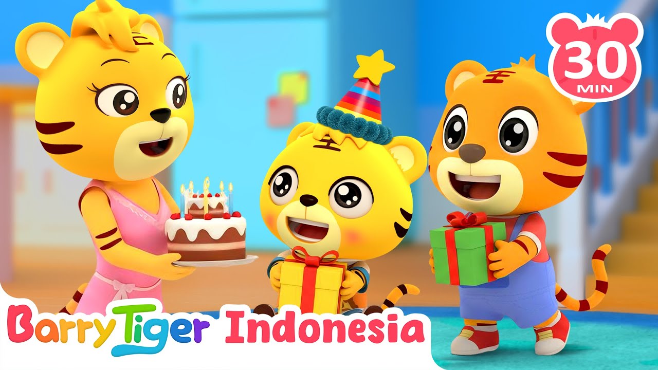 Tiup Lilin Yuk! 🎂🥳 Lagu Ulang Tahun Anak | Lagu Hewan & Lagu Anak | BarryTiger