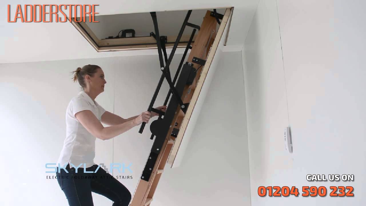 Skylark Electric Loft Ladder Demonstration