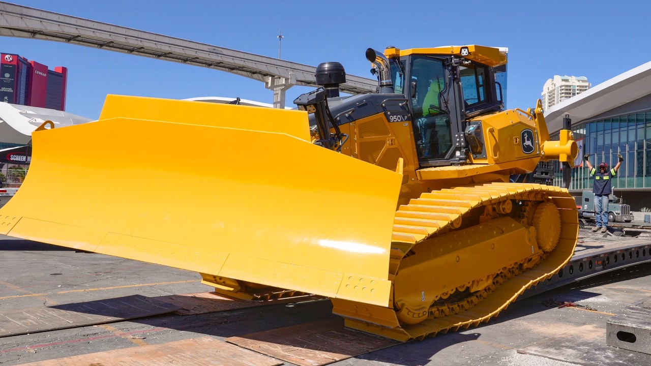 World's Largest 6 Way Blade Dozer Heavy Haul from Conexpo 2026