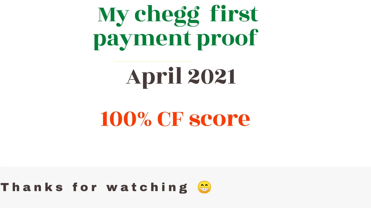 Chegg payment proof 😁#My first chegg payment  (Mar2021)😍🙂🙏😁