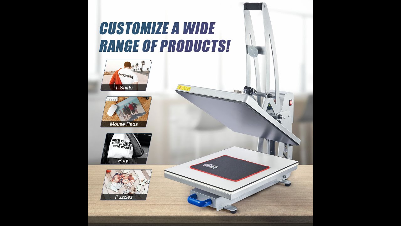 How to use auto open t shirt printing heat press machine to customize t shirt #printing #heatpress