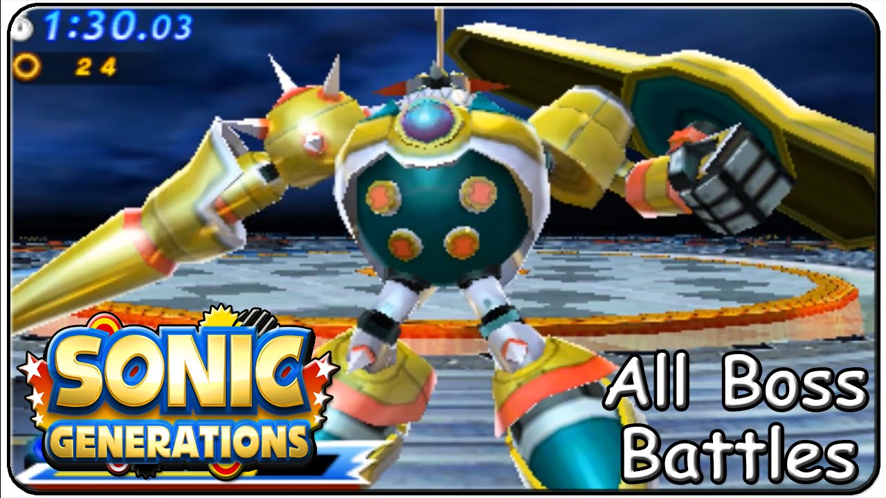 Sonic Generations (3DS) All Bosses (S Rank)