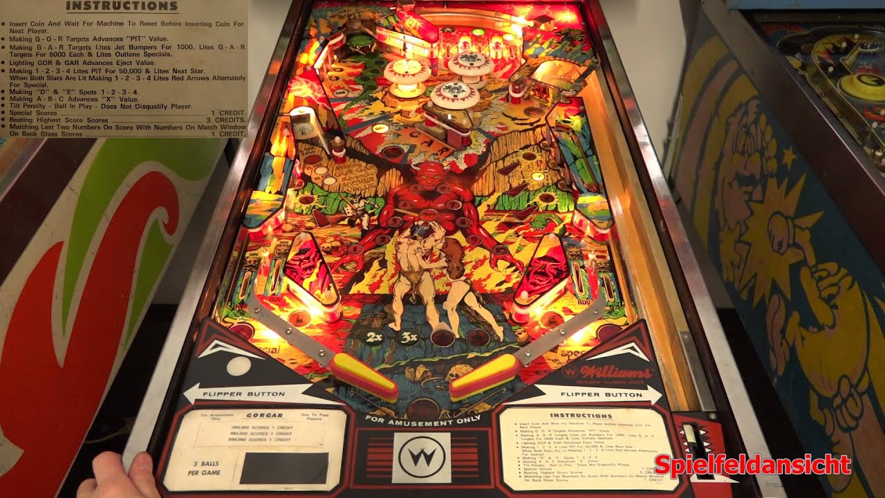 Gorgar (Williams, 1979) Flipper Pinball