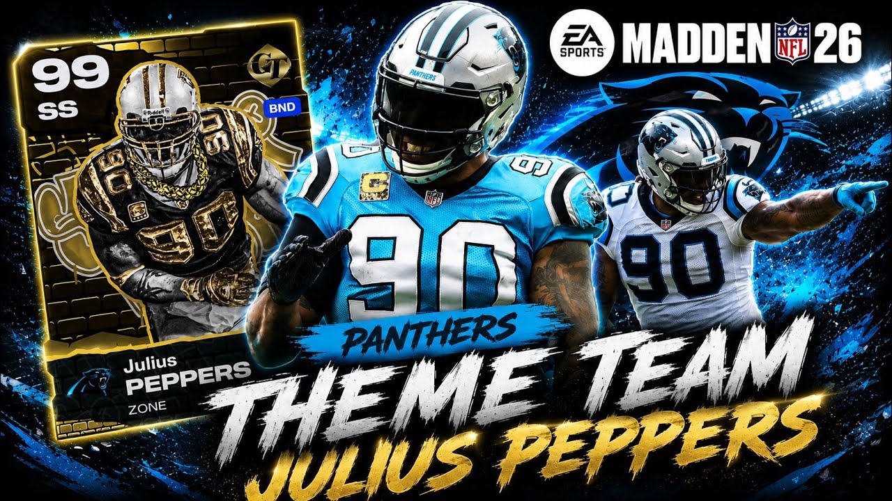 99 GOLDEN TICKET Julius Peppers на позиции сейфти в тематической команде Panthers! | Madden 26 Ul...