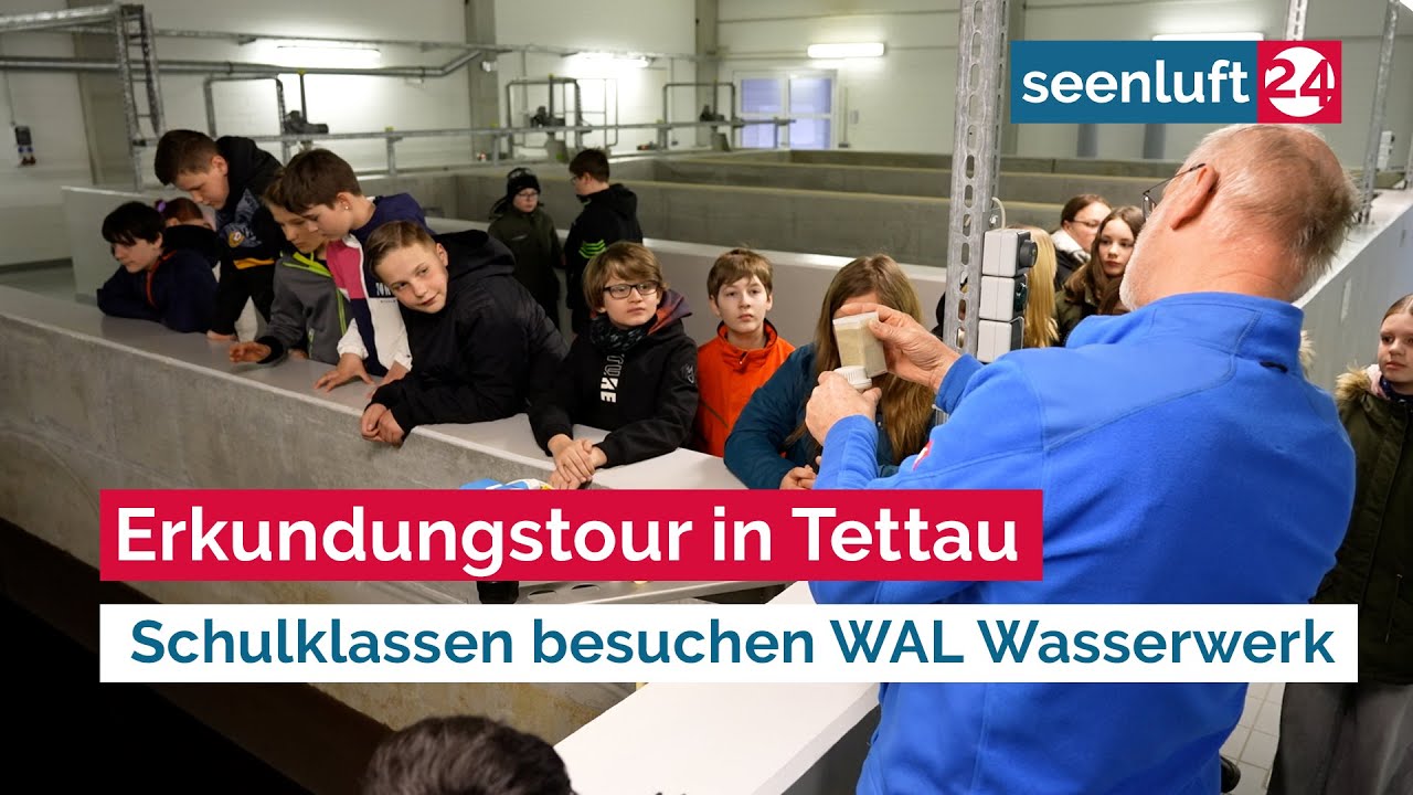 Tag des Wassers - Schüler und Schülerinen besuchen das Wasserwerk in Tettau
