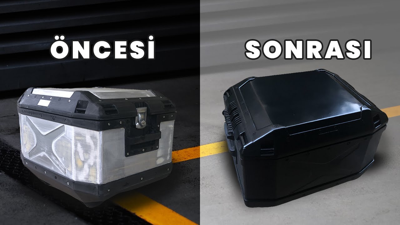 Motosiklet Topcase Çanta Boya Sökümü ve Yeniden Boyama İşlemi | Kendin Yap!