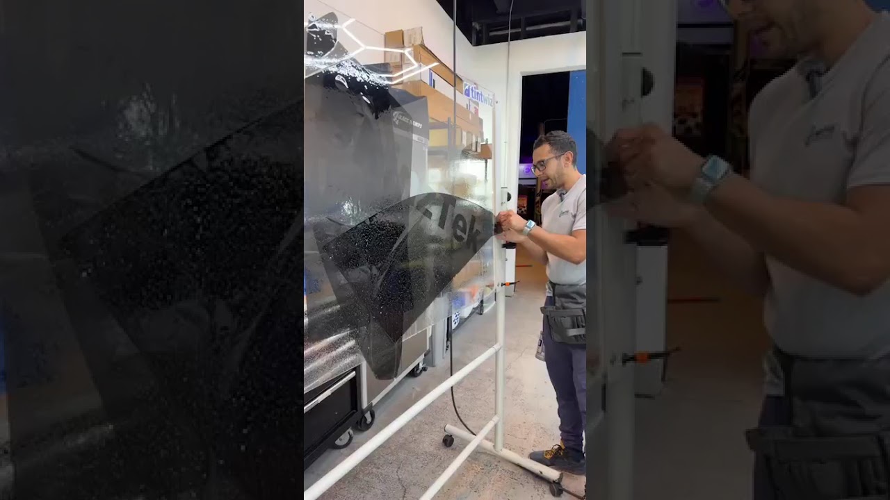 Live Acura Integra window film installation!