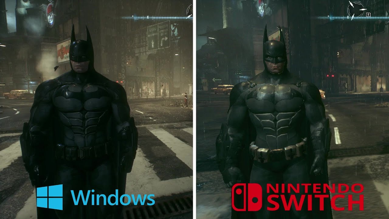 Batman: Arkham Knight [2015] PC vs Switch (Graphics Comparison)