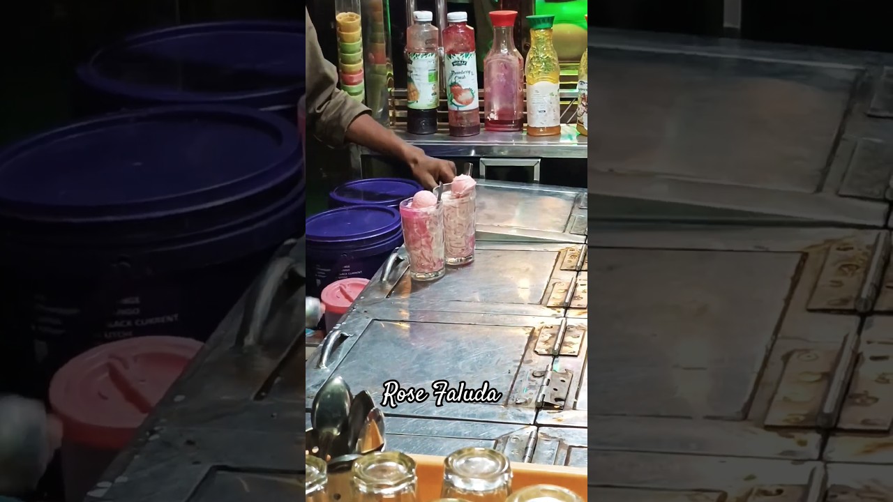 Rose Faluda Making #faluda #faludaicecreamrecipe #shakyshaky #recipe