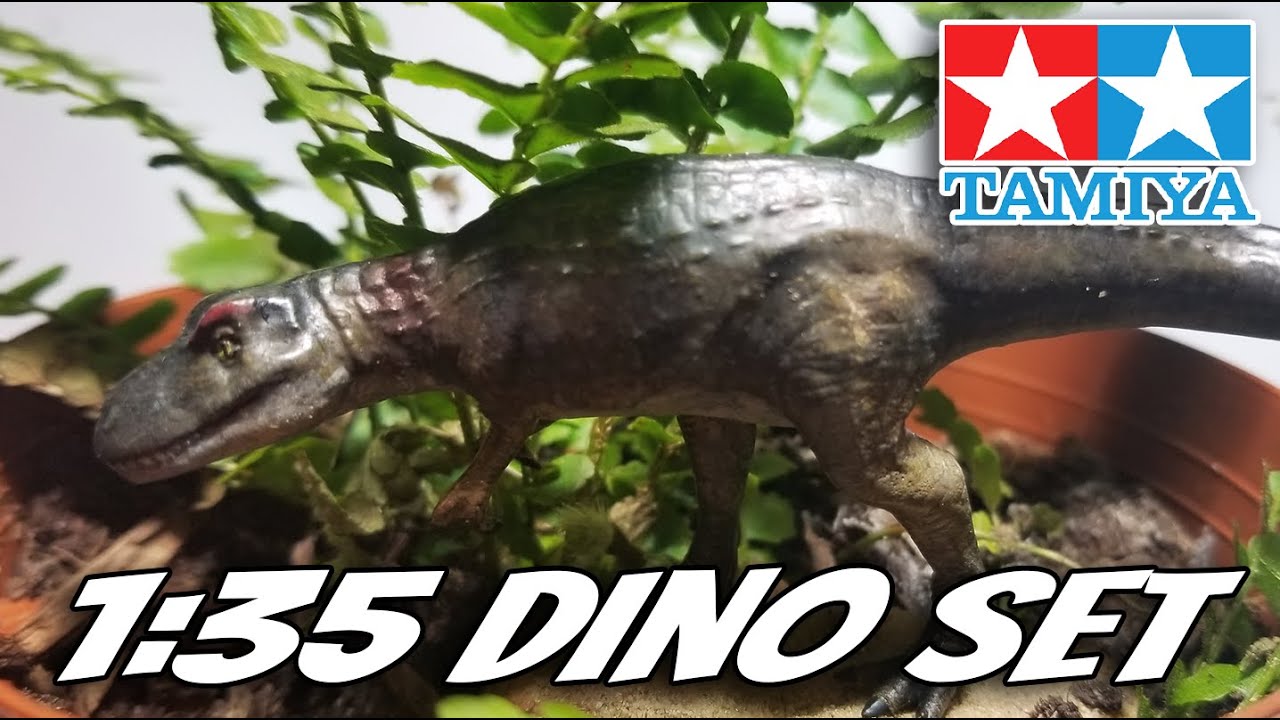Tamiya 1:35 Mesozoic Creatures Полная сборка и обзор
