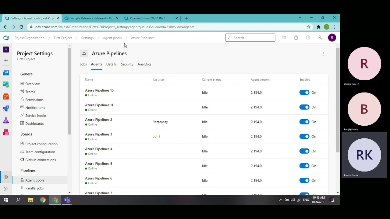 Azure DevOps - Creating Private Agent pool and Adding Agents