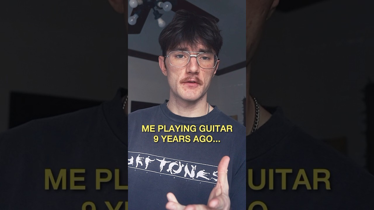 9 years of guitar progress 👍 #guitar #guitarist #musician #guitarplayer #indiemusician #guitartalk