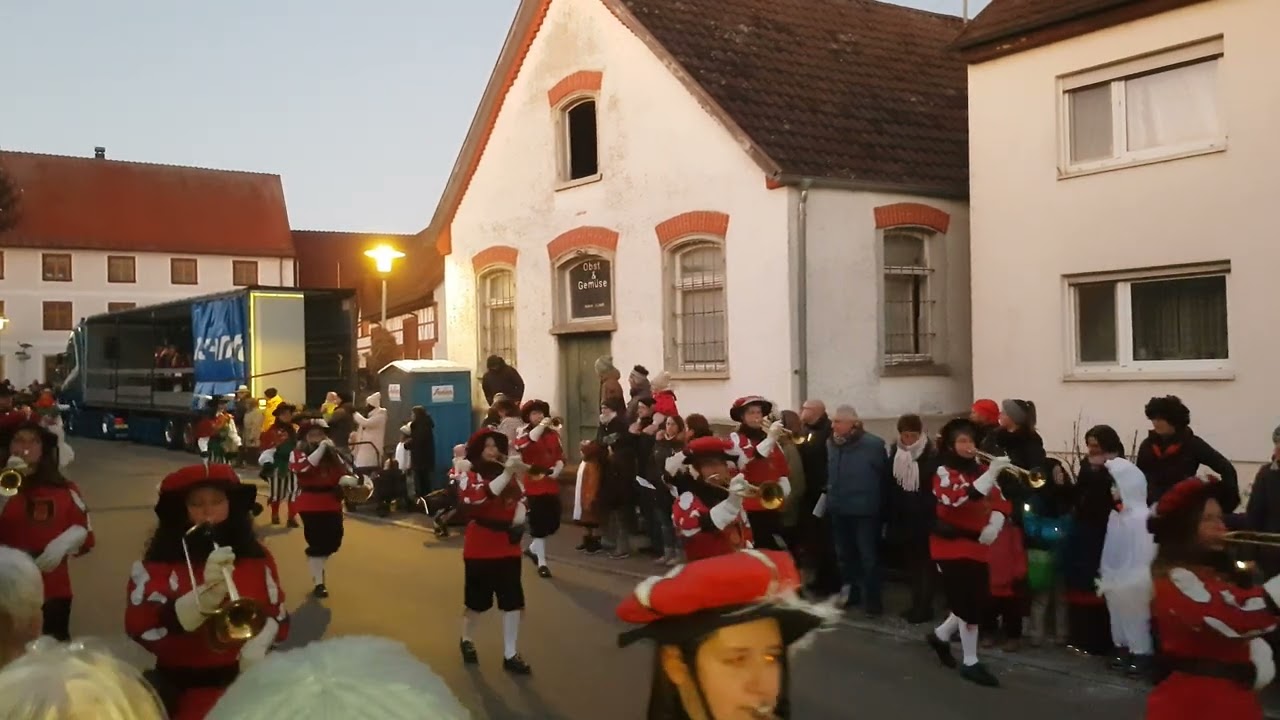 Fanfarenzug Langenenslingen in Altheim am 11.01.2025 (Fasnet)