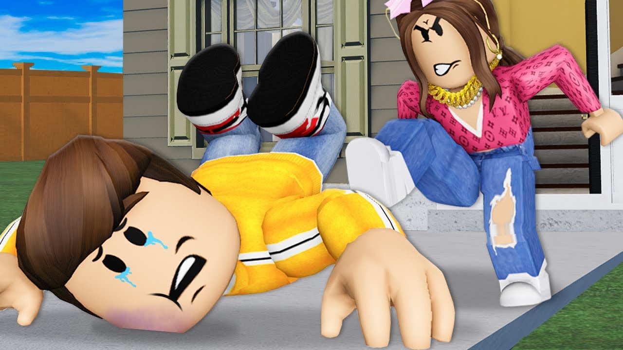 Mean Sister Kicked Out Little Brother! A Roblox Movie
