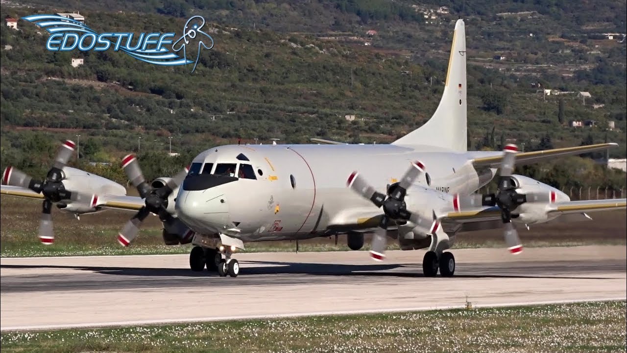 Lockheed P-3C Orion - Sunny Crosswind Takeoff - Split Airport SPU/LDSP