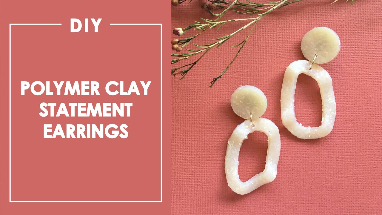 Statement Earring Polymer Clay | Mother's Day Gift Idea | DIY Gift for Mom | Handmade Gift