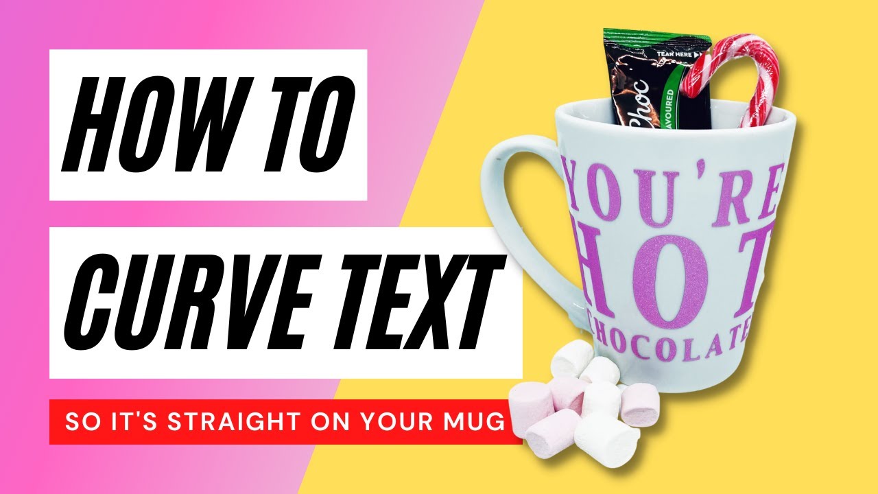Curved Text in Cricut Design Space so it's Straight on a Tumbler/Mug
