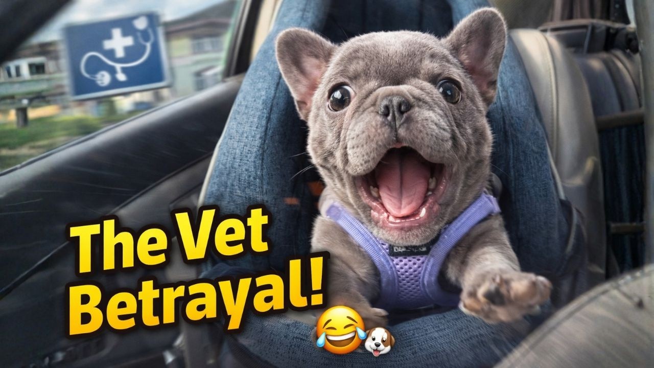 Tiny Frenchie Screamed and Protested Going to the Vet… but It Was No Use 😂🐶|Arwen ep2