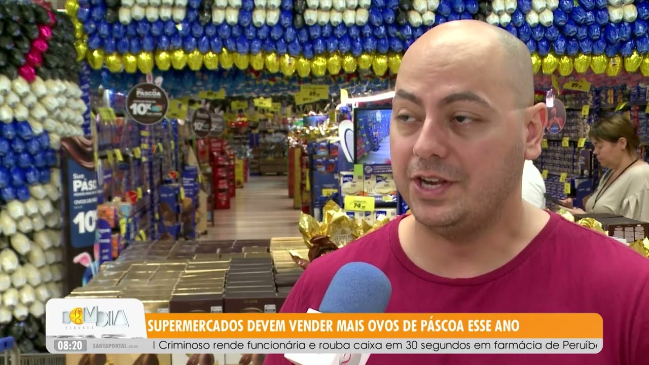 Supermercados devem vender mais ovos de páscoa esse ano - 19/03/26