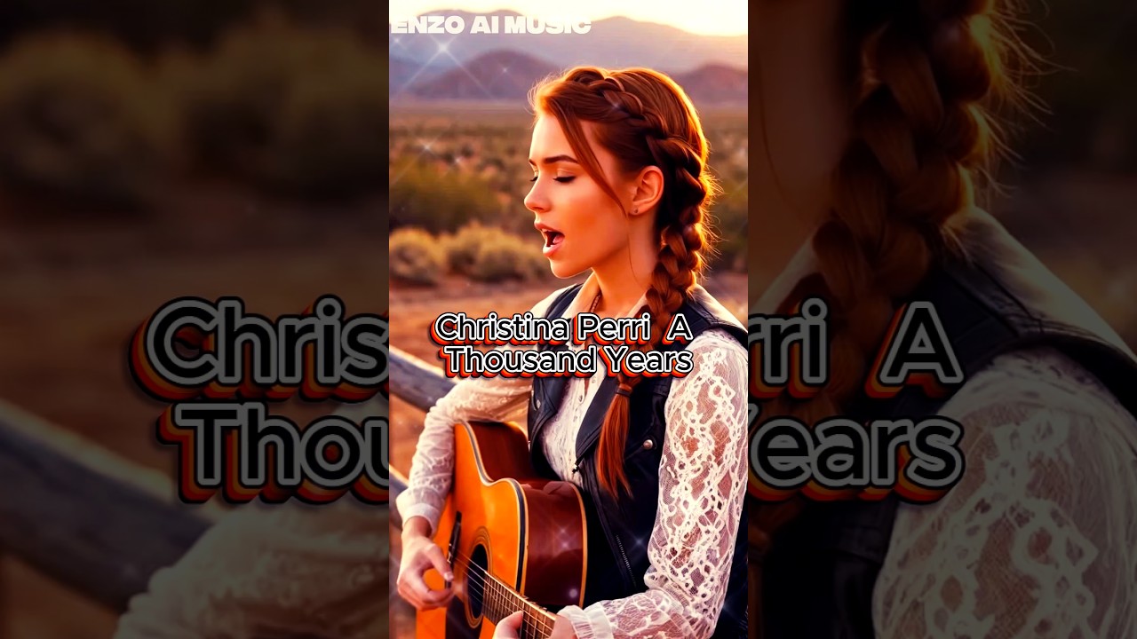 AI Cowgirl Sings 'A Thousand Years' 🤠 Christina Perri Lip-Sync Cover  #shorts