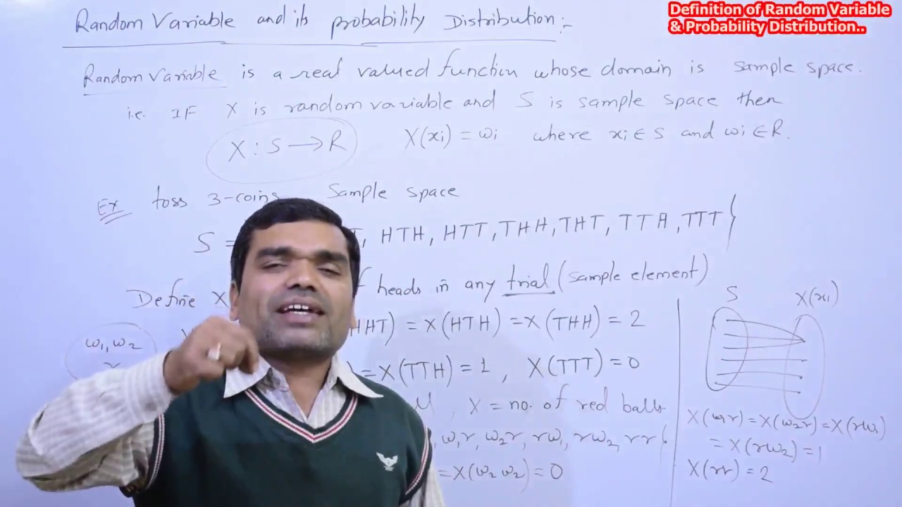 Probability - Random Variable & Its Probability distribution in Hindi(Lecture-10)