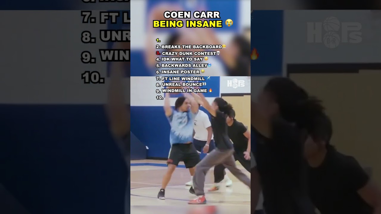 10 times Coen Carr went absolutely insane 🔥 #basketball #dunk #nba