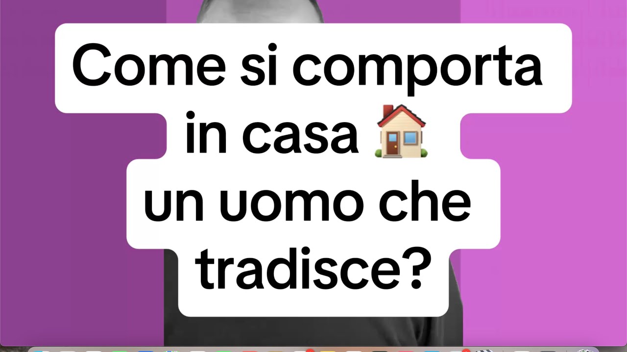 COME SI COMPORTA A CASA UN UOMO CHE HA UN’ALTRA?