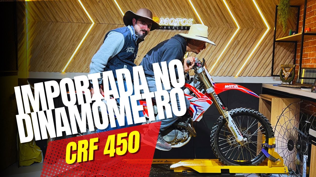 CAVALARIA DA IMPORTADA!! CRF 450 NO DINAMÔMETRO! QUE FOGUETE!