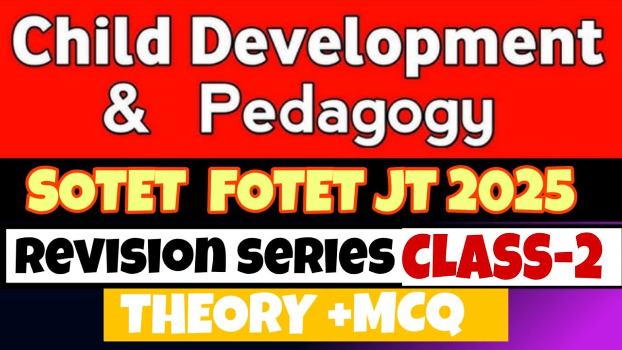 IN-SERVICE OTET EXAM 2025 CDP AND PEDAGOGY REVISION SERIES CLASS-2