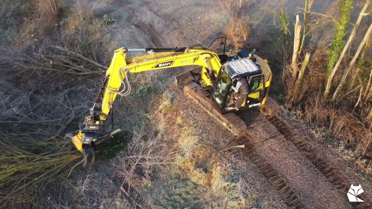 Pinza Forestale con Motosega in AZIONE!