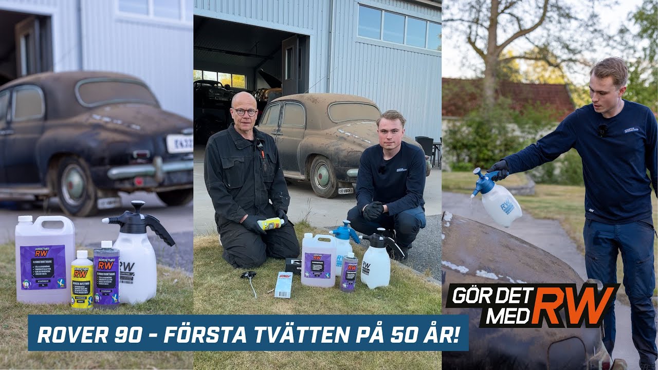 Rover 90 - första tvätten på 50 år med finfina produkter från Gör det med RW!