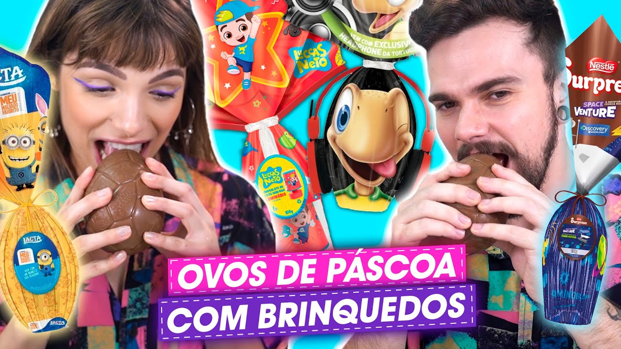 PROVANDO OVOS de PÁSCOA com BRINQUEDOS | Parte 2 | PÁSCOA 2020