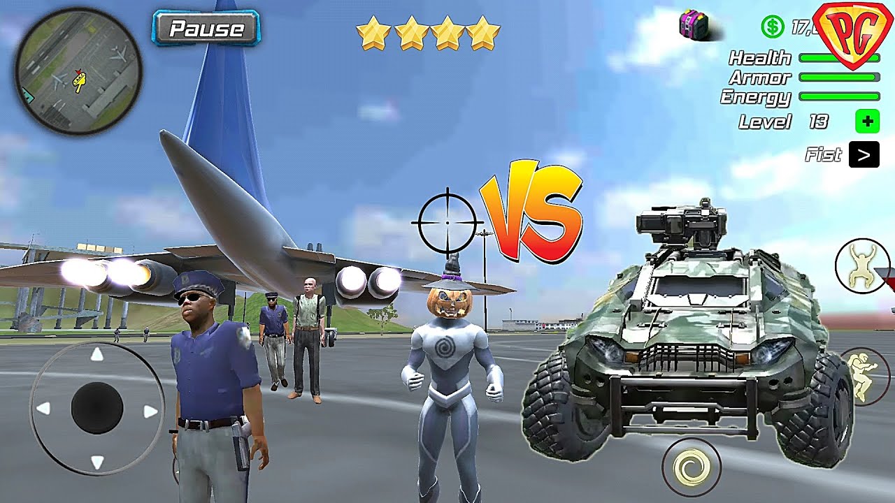 Hurricane Superhero : Wind Tornado Vegas Mafia #26 Airplane Vs Military Car