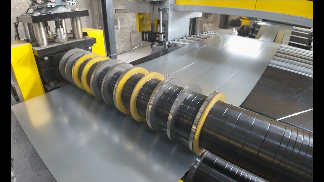 NO EDIT VIDEO! COIL SLITTING LINE ! 0.5 4 mm x 1500 mm x 15 Ton