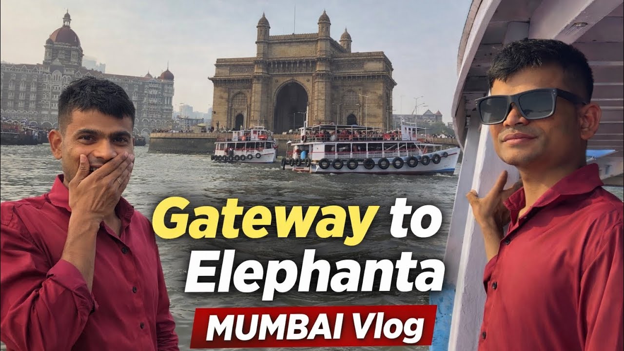 Mumbai Vlog: CST, Taj Hotel, Gateway & Elephanta! OR LOCAL  train or sagar