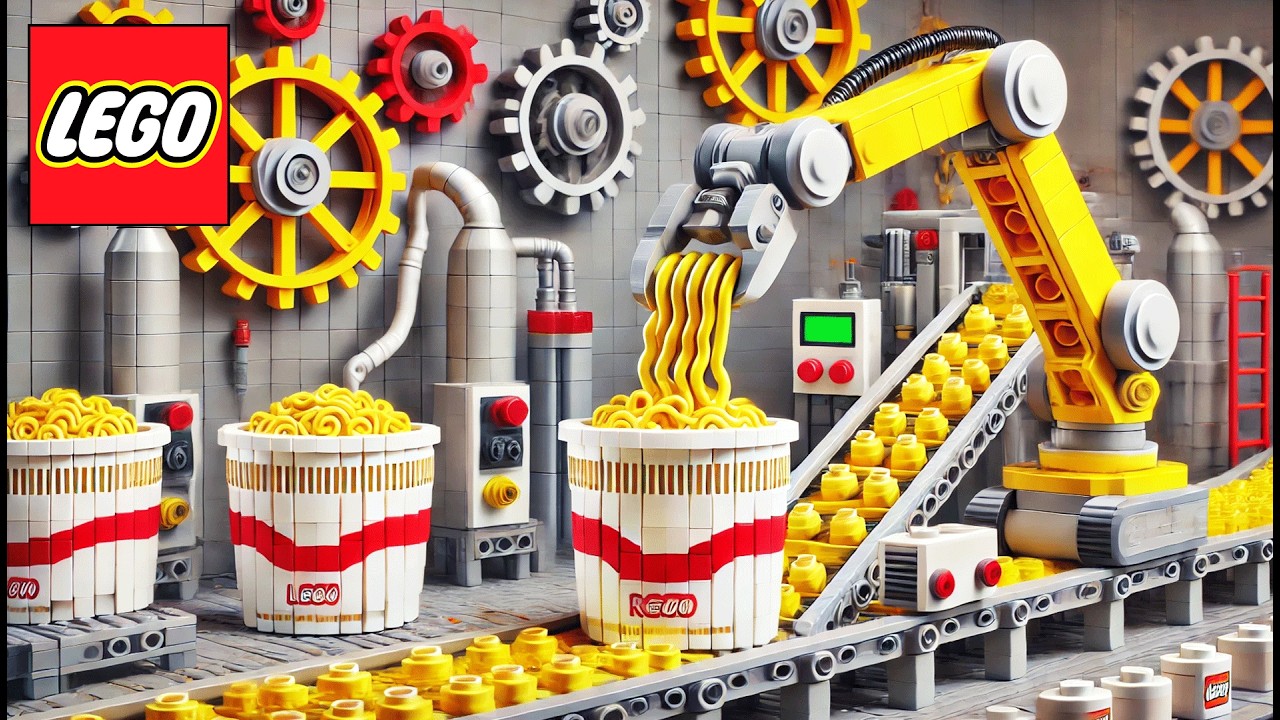 Inside a LEGO Noodle Factory &ndash; Making Miniature Ramen!