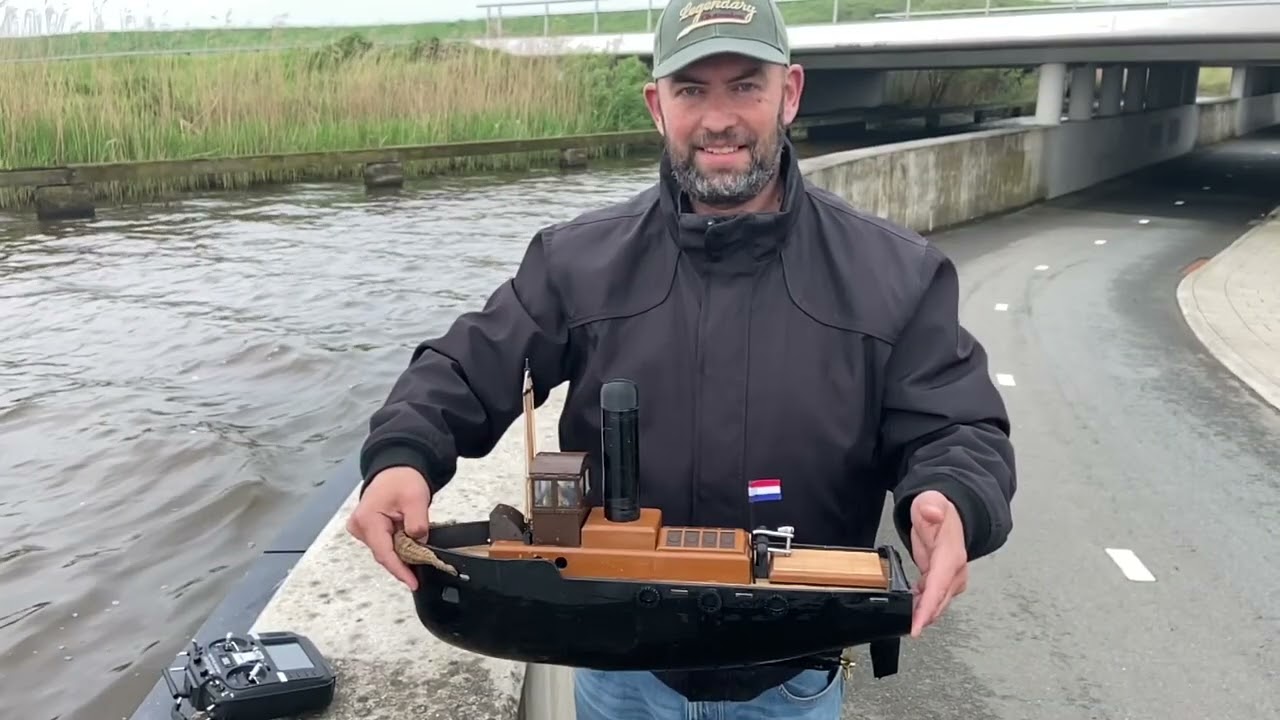 RC tug boat 3D printed