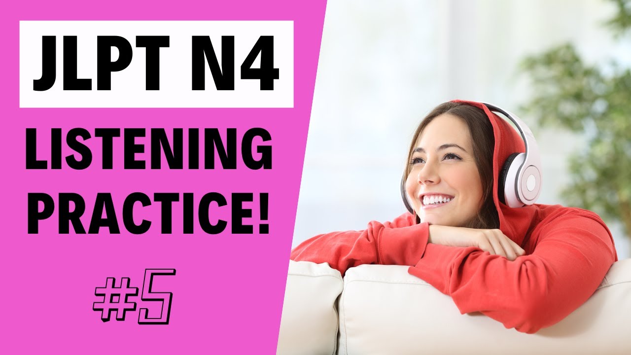 JLPT N4 Listening Practice with answers #5 (Japanese conversation choukai n4)