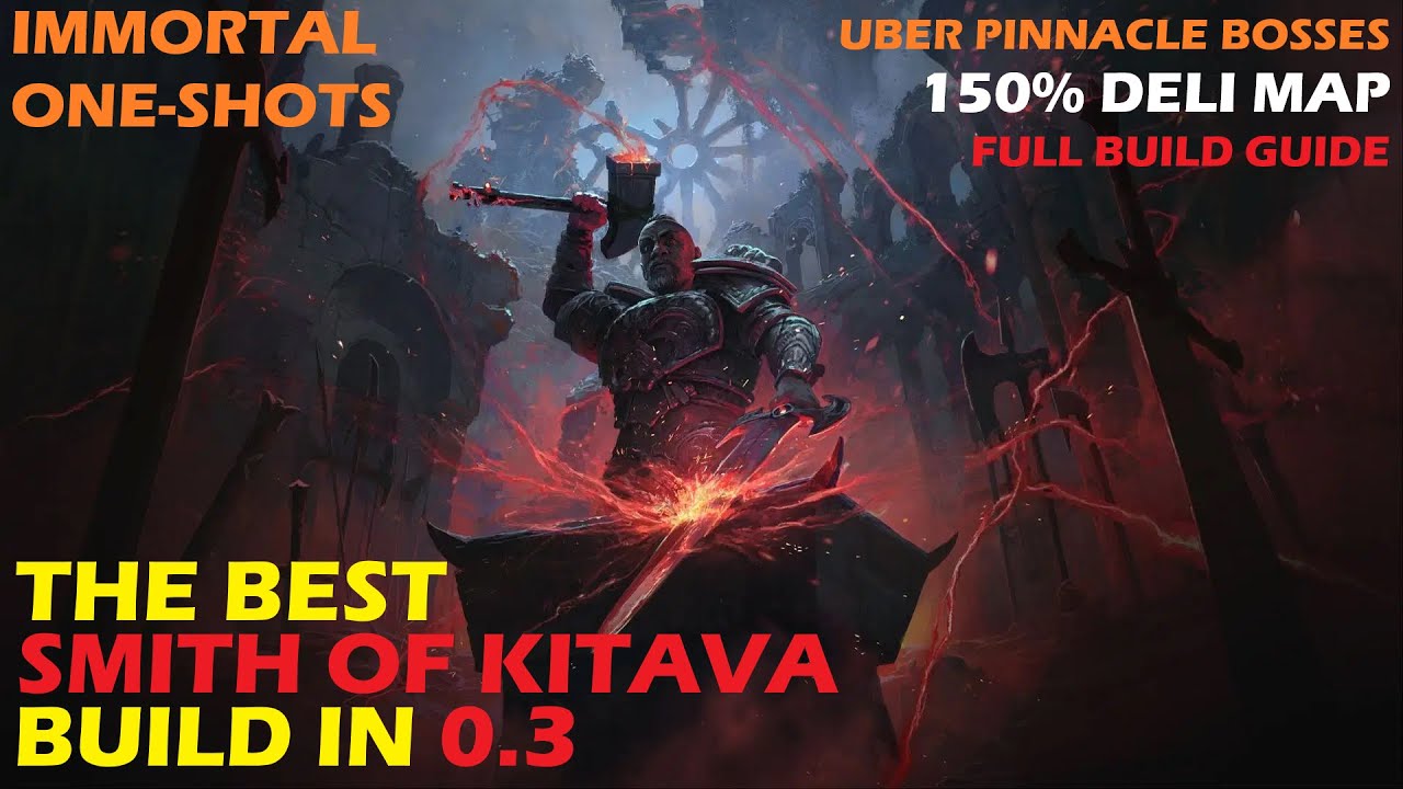 The Best Smith of Kitava/Warrior Build in 0.3 (150% Deli Map Run)(AFK Tanking) [POE2] [Final Part]
