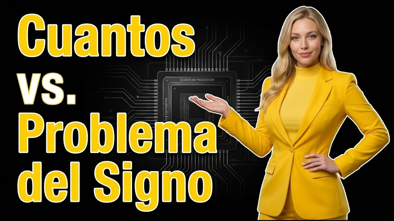 Computación Cuántica para resolver el 'Problema del Signo' en simulaciones Monte Carlo