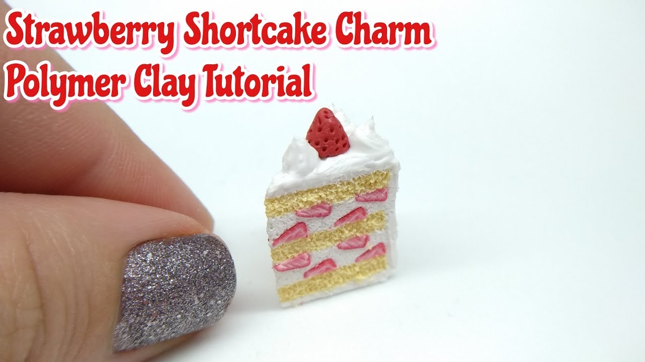 Strawberry Shortcake Charm : Polymer Clay Tutorial : DIY : Crafts : by Andisa Charms
