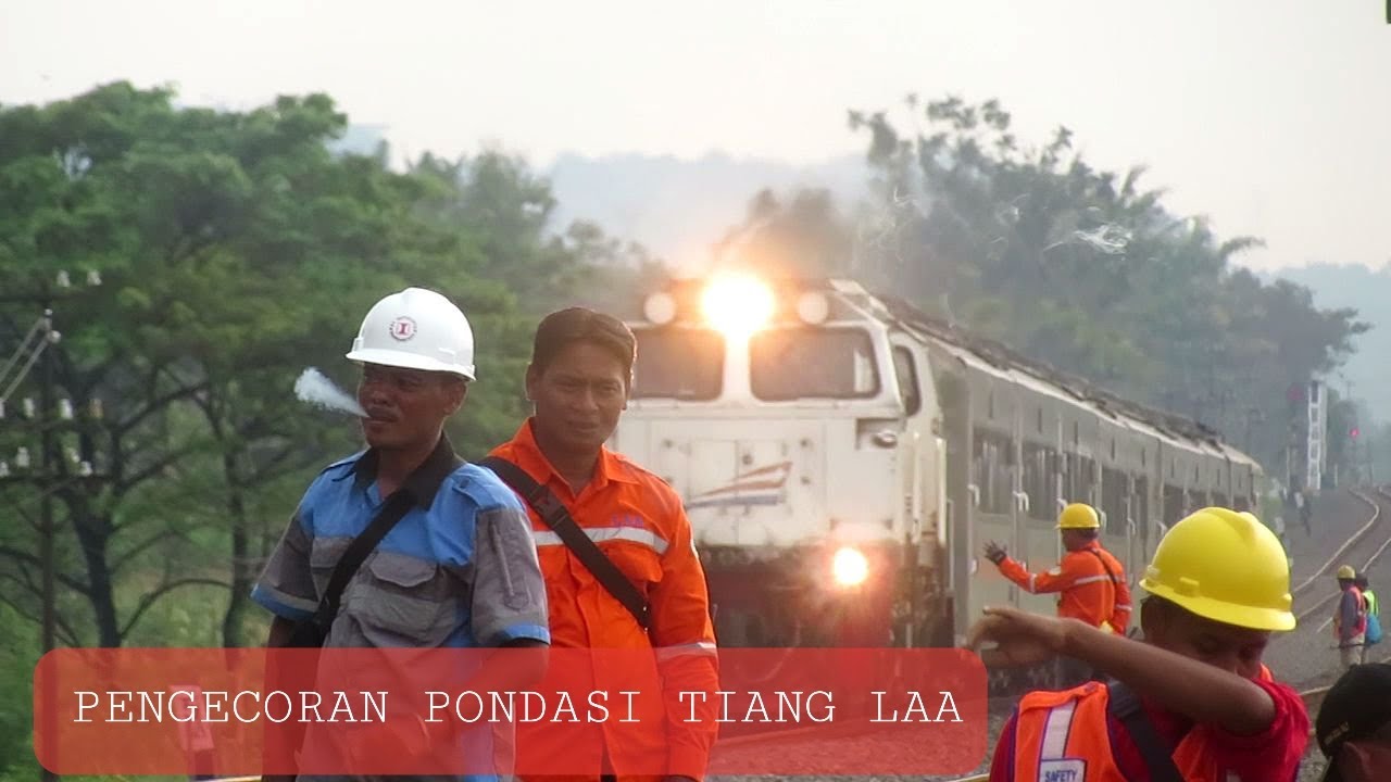 Pengecoran Pondasi Tiang LAA di Perlintasan JPL 295 Kutu