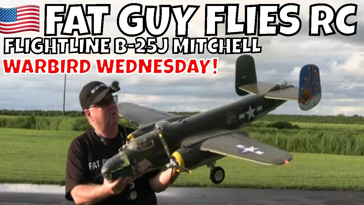 FLIGHTLINE B-25J WARBIRD WEDNESDAY by FGFRC #aviation #airplane #rc