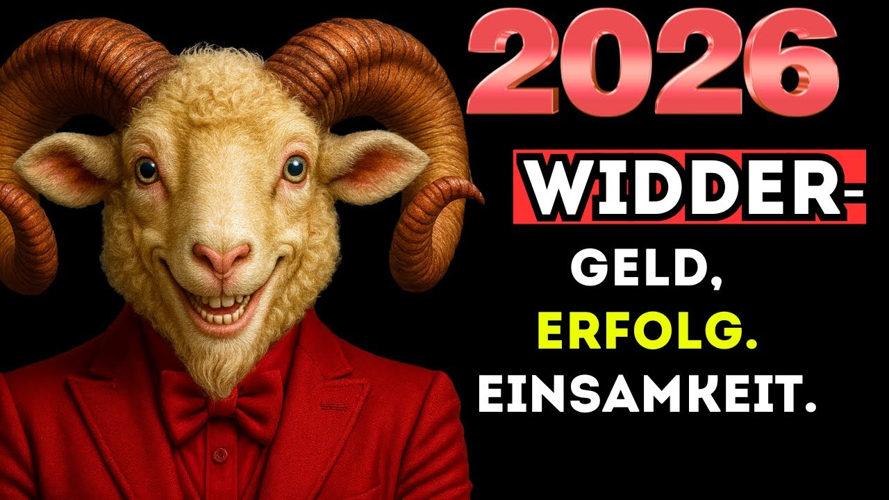 Horoskop 2026 f&uuml;r das Sternzeichen Widder. Reichtum oder Ungl&uuml;ck.