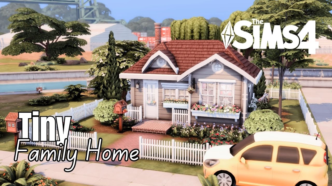 Tiny Family Home | The Sims 4 Speed Build | No CC |