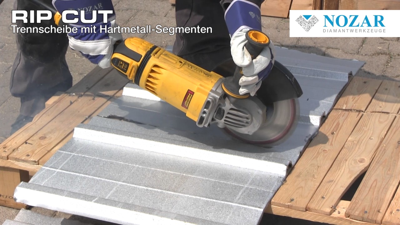 NOZAR RIP CUT Ø125 / 230 mm - Spezial Trennscheibe - Ideal für Dachdecker & Zimmermann