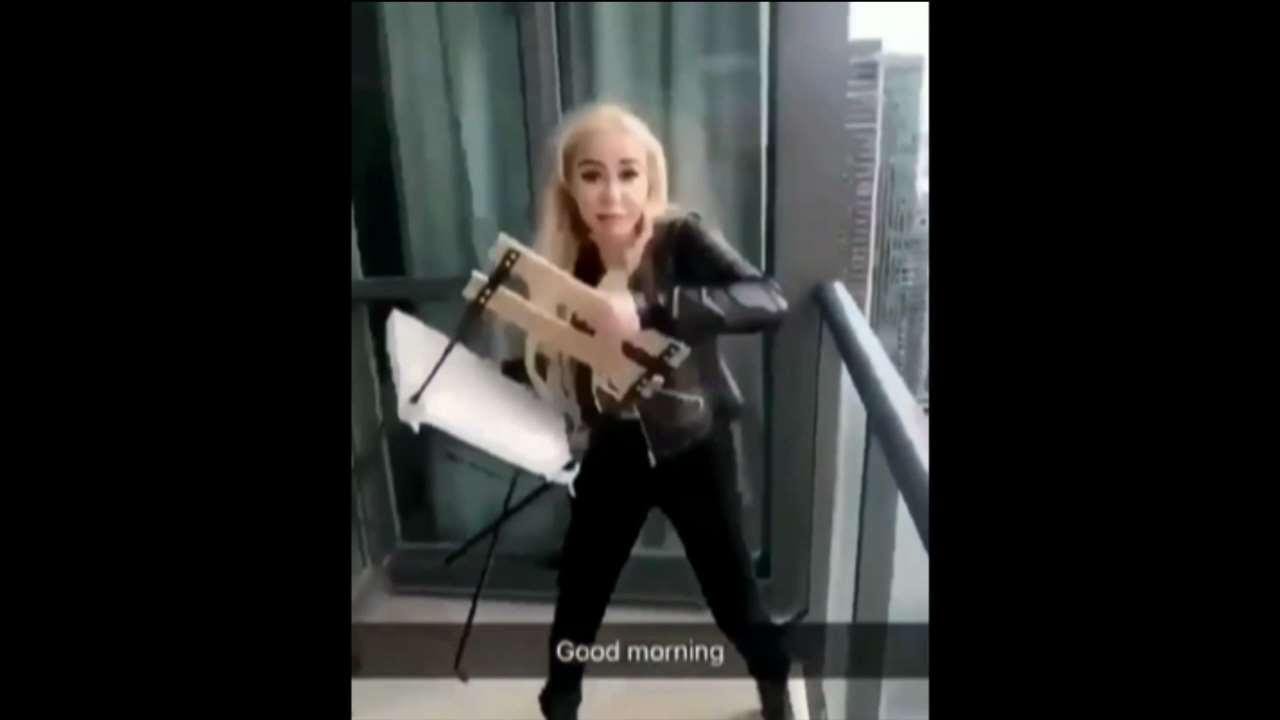 Woman wanted for throwing chairs off condo balcony