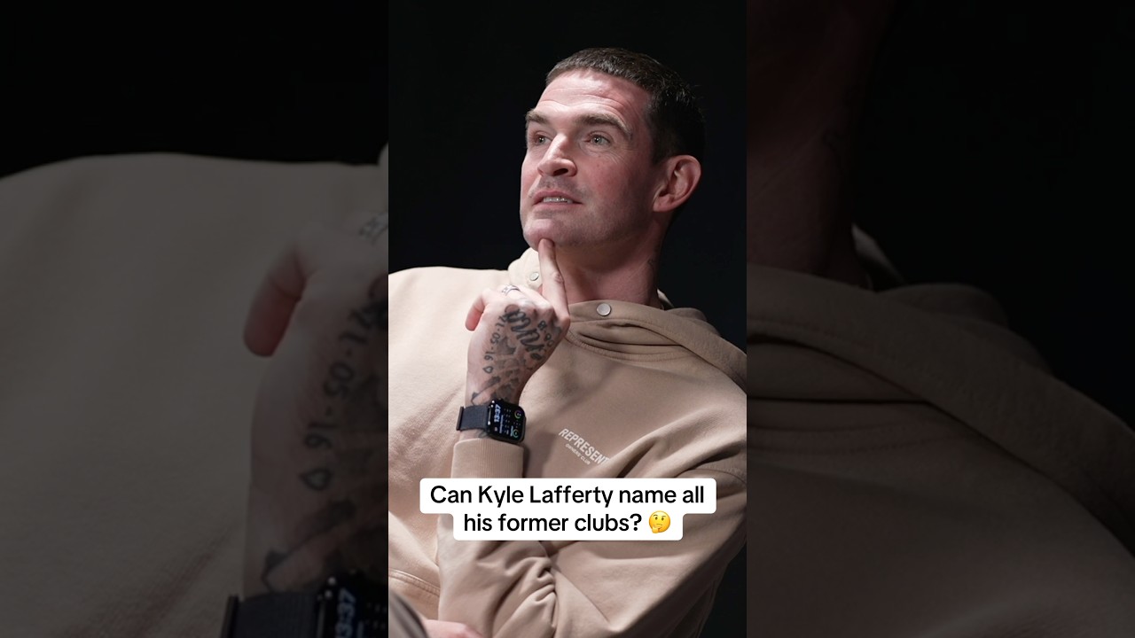 Kyle Lafferty racks his brain to see if he can name all of the clubs from his career in order