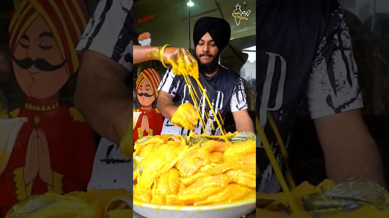 Bulk Making Of Amritsari Fish Fry #amritsarfood #shorts